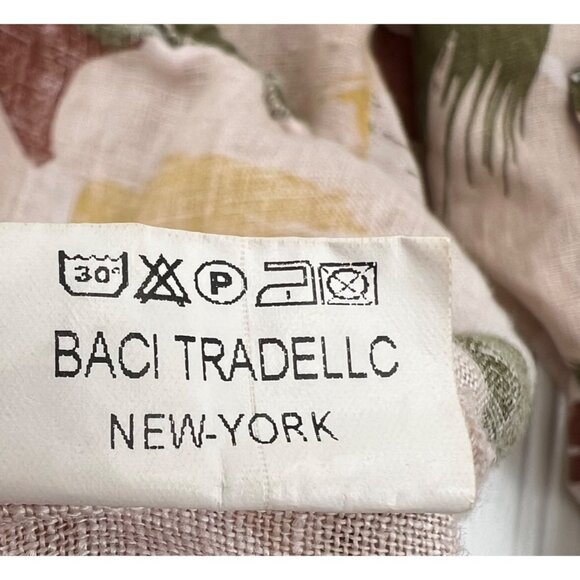 Baci Women's Multicolor Linen Hooded Button Down Pockets Made In Italy Small - Picture 5 of 10